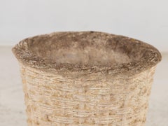 Reconstituted Stone Basketweave Planter, English 20th Century