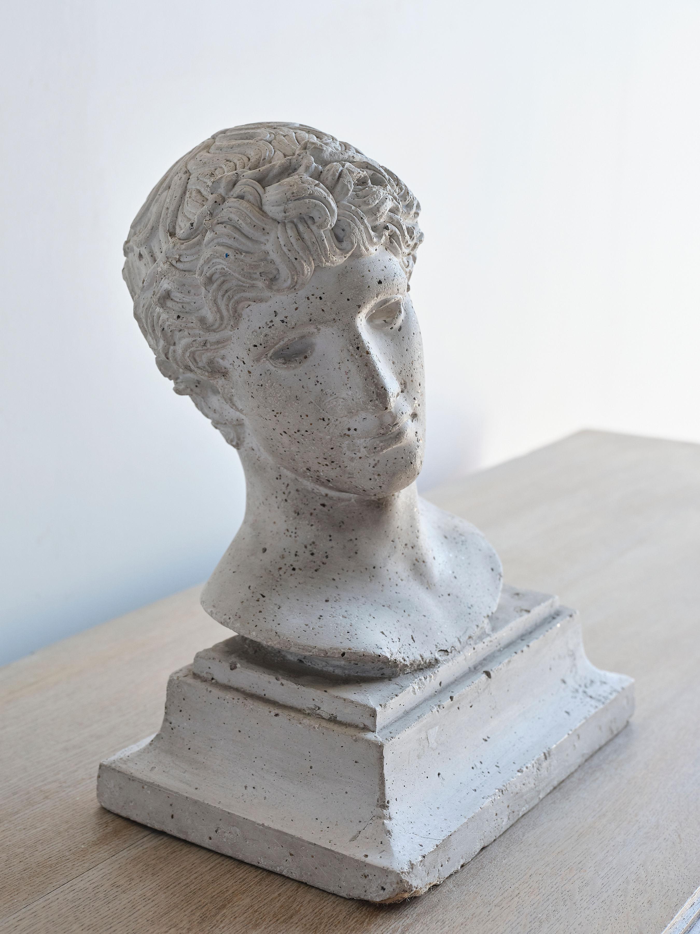 French Reconstituted Stone Bust For Sale