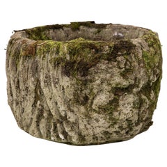 Reconstituted Stone French Faux Bois Planter, Early 20th Century