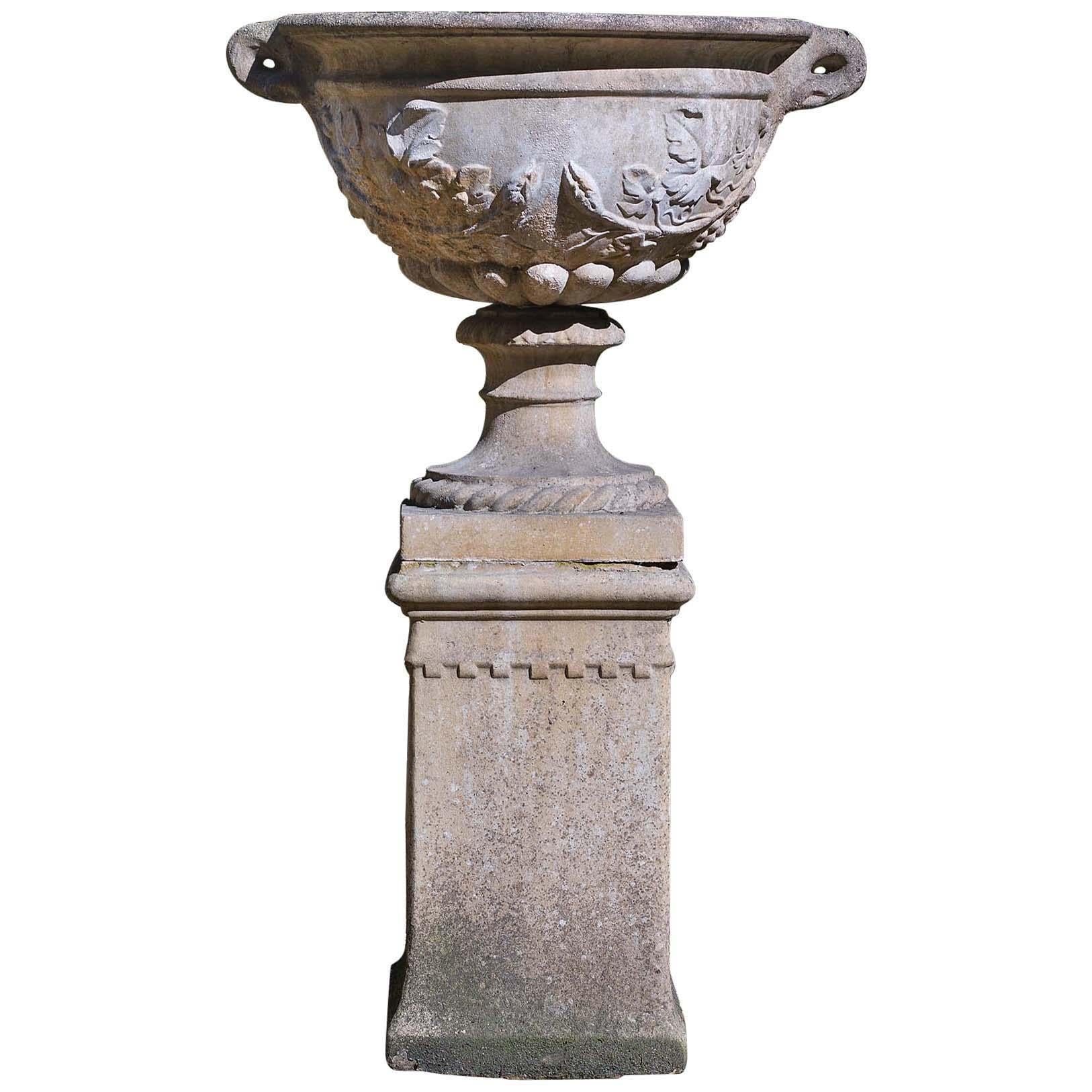 Reconstituted Stone Garden Urn