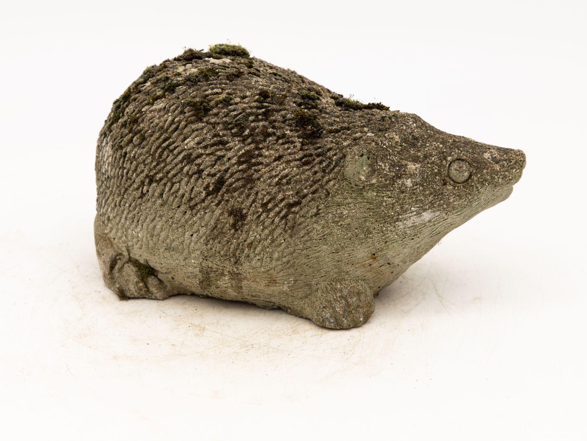 Reconstituted Stone Hedgehog Garden Ornament, 20th Century For Sale 1