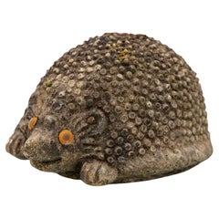 Reconstituted Stone Hedgehog Garden Ornament, 20th Century