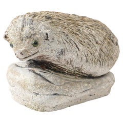Reconstituted Stone Hedgehog Garden Ornament, 20th Century