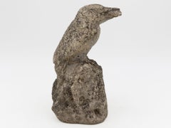 Reconstituted Stone Raven, English Mid 20th C.