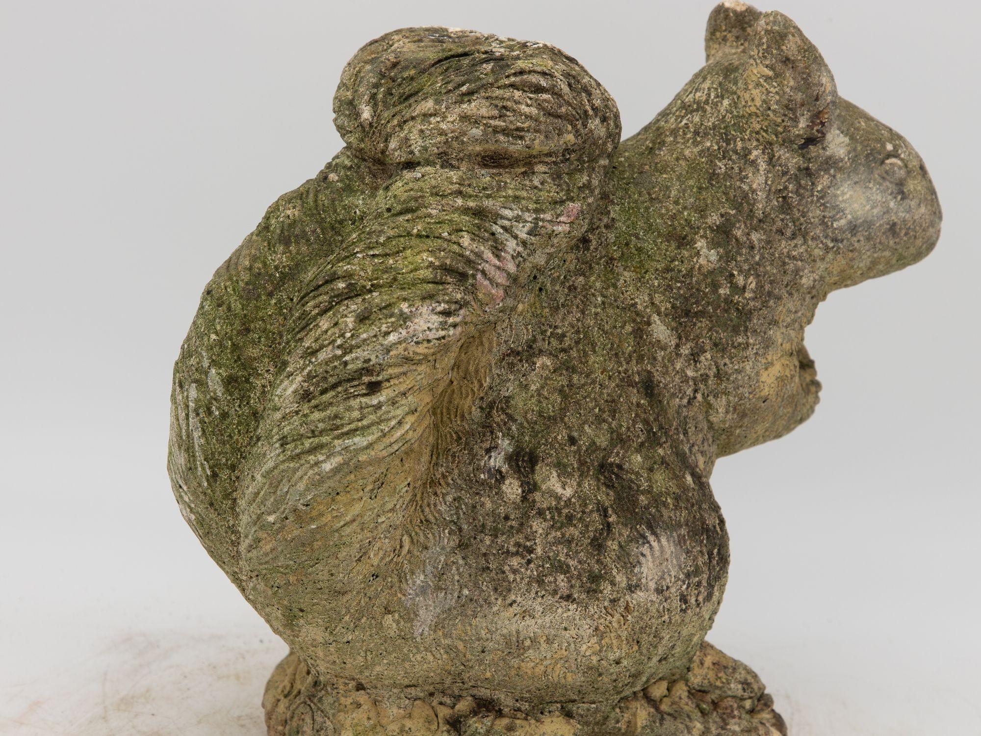 Reconstituted Stone Squirrel Garden Ornament, 20th Century For Sale 2
