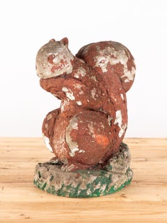 Reconstituted Stone Squirrel Garden Ornament, England 20th Century