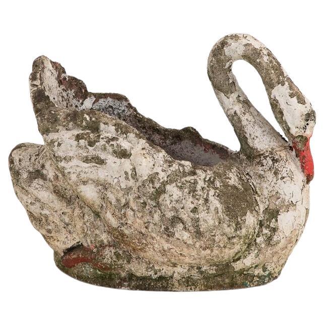 Reconstituted Stone Swan Planter, English, Early 20th Century