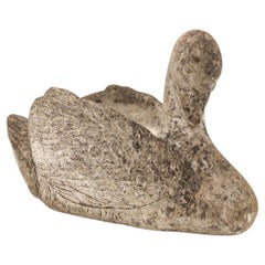 Reconstituted Stone Swan Planter, English Mid 20th Century