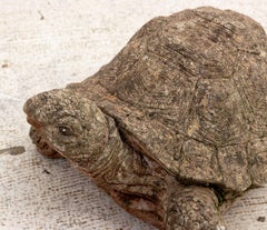 Ornement de jardin en pierre reconstituée en forme de tortue ou d'escargot