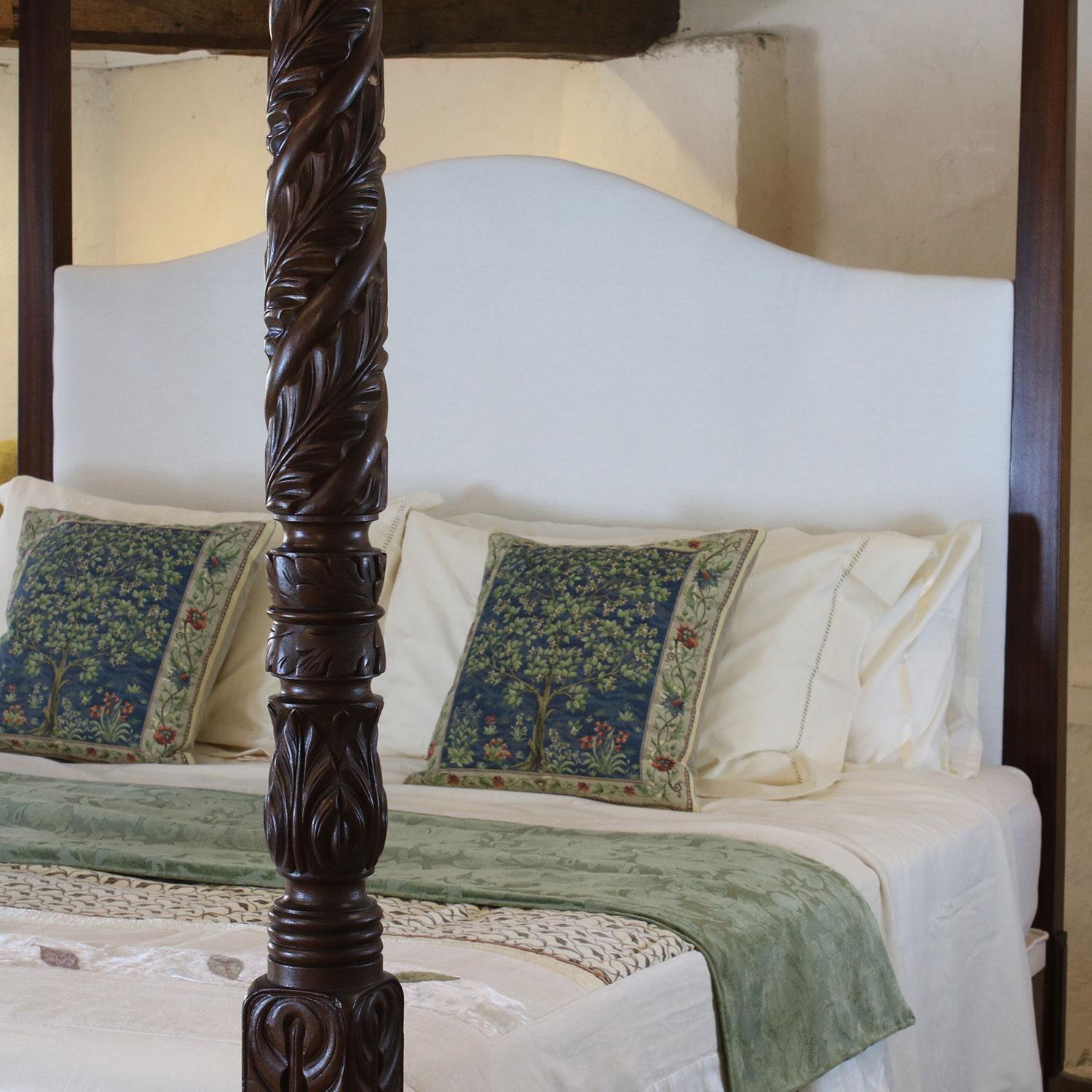 British Reconstructed Wooden Four-Poster Bed, W4P7