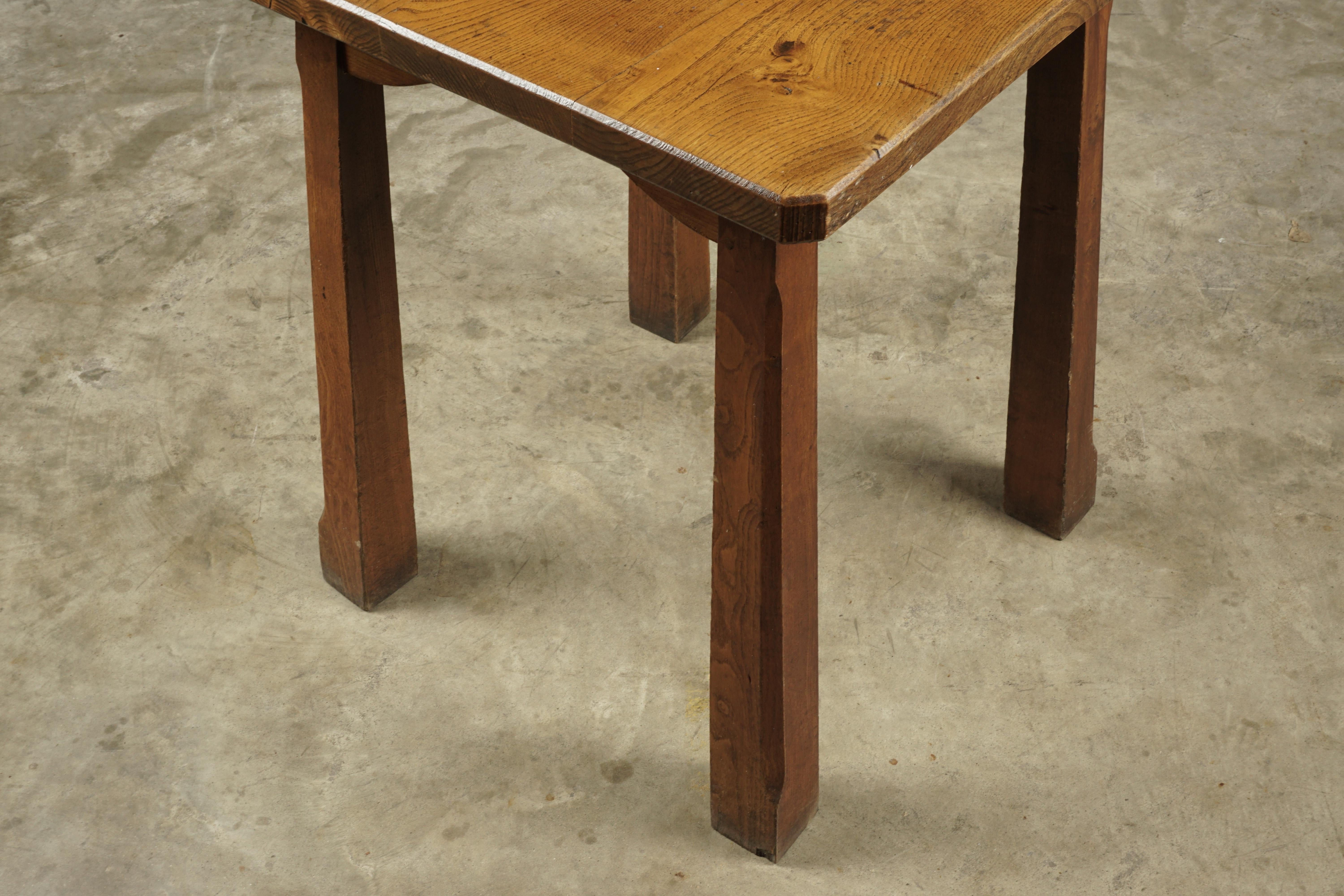Mid-20th Century Vintage Pine Reconstruction Table from France, circa 1950