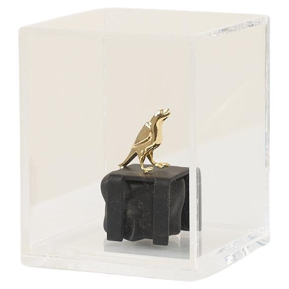 Reconto Series, Bird Sculpture N1 in Acrylic Box For Sale
