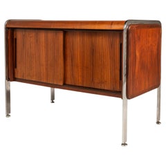 Record Cabinet in Teak w/ Chrome Legs After Ste Marie & Laurent, Canada, c. 1970