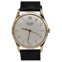 Record De Luxe - 34mm - 9ct Gelbgold - Vintage Dress Watch