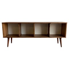 Record Holder in Walnut and Perforated White