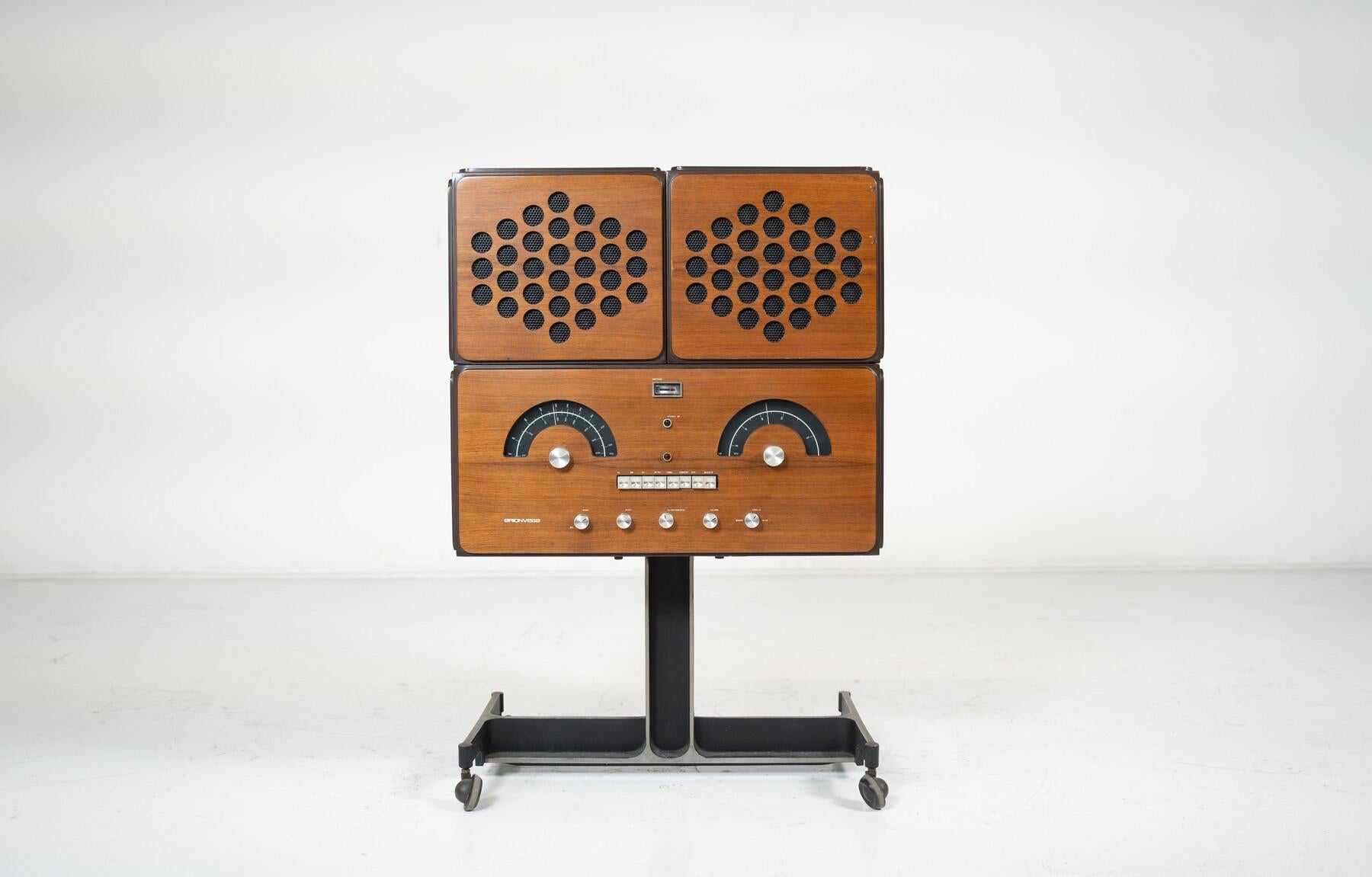 Mid-Century Modern Record Player Brionvega by Achille & Pier Giacomo Castiglioni, 1960s