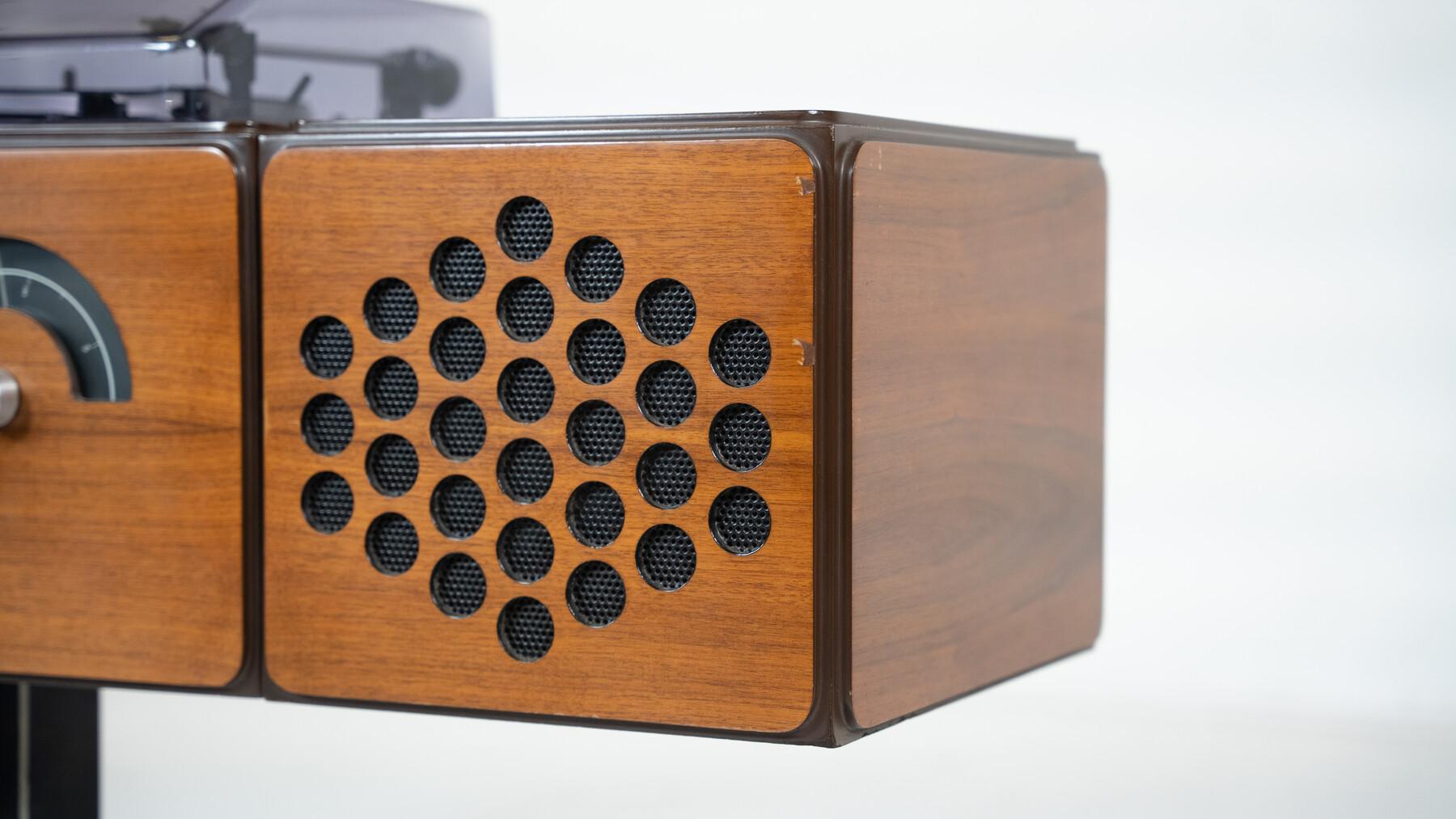 Metal Record Player Brionvega by Achille & Pier Giacomo Castiglioni, 1960s