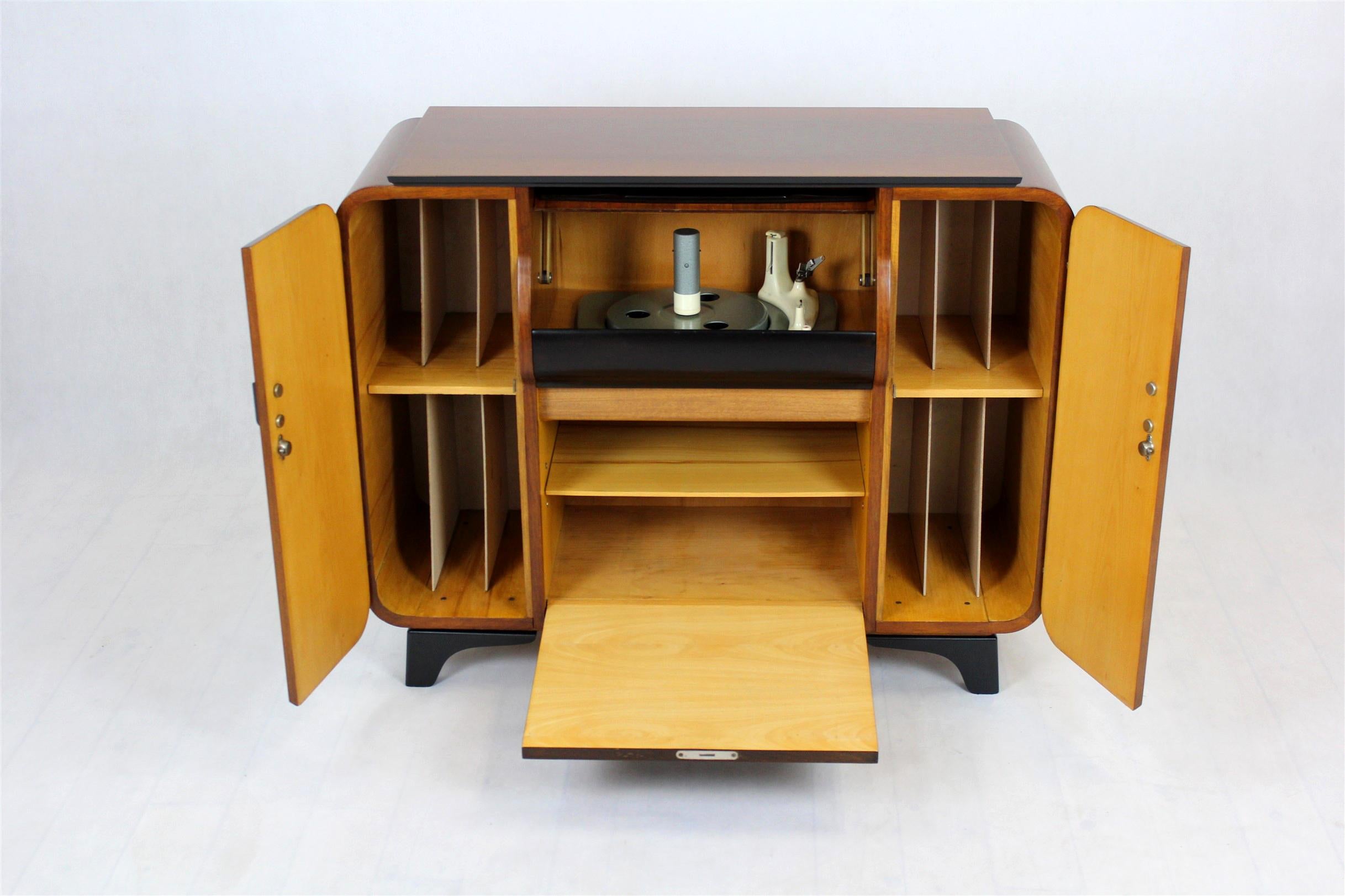 antique record player stand