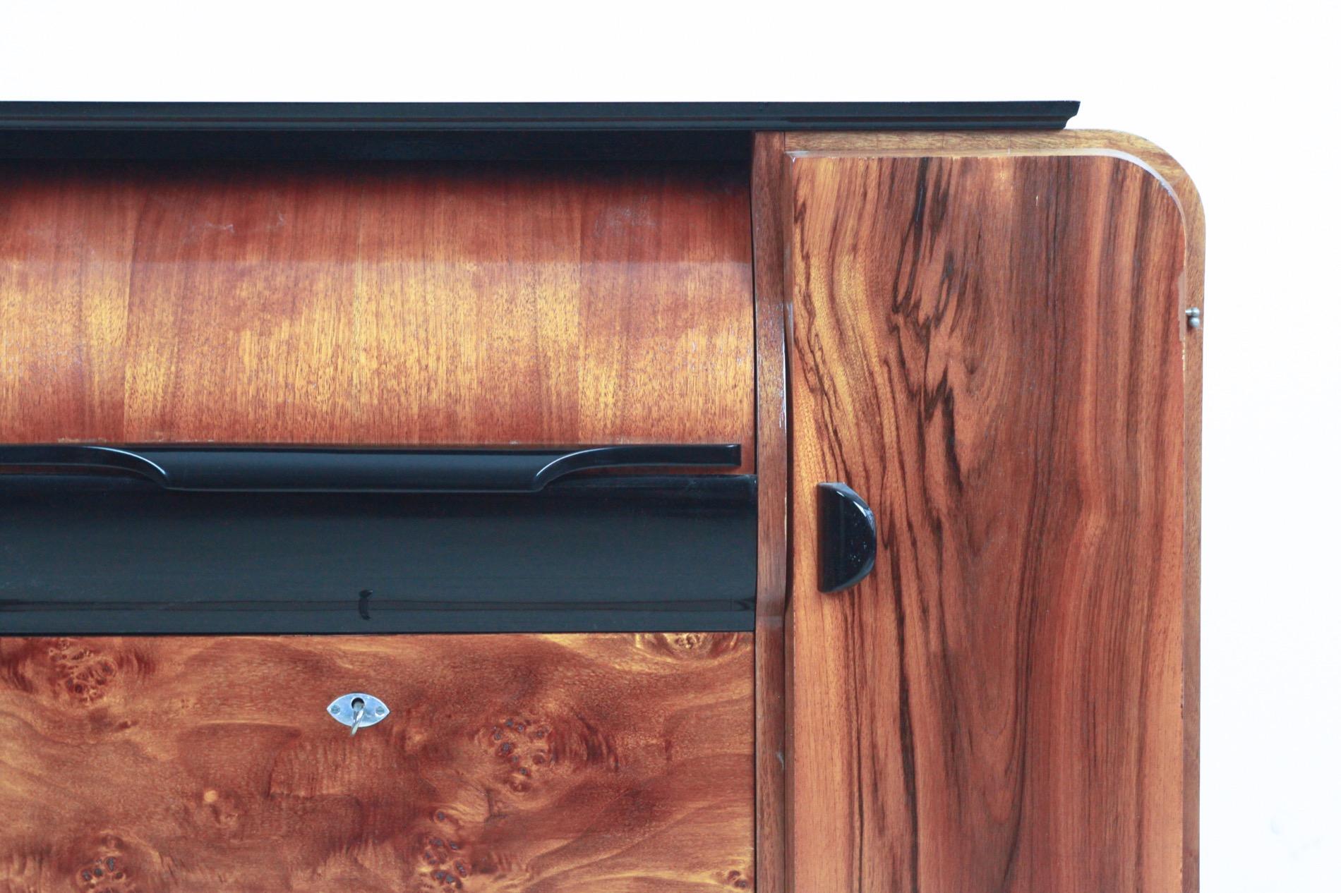 Record Player Cabinet by Jindřich Halabala for UP Závody, 1930s 2