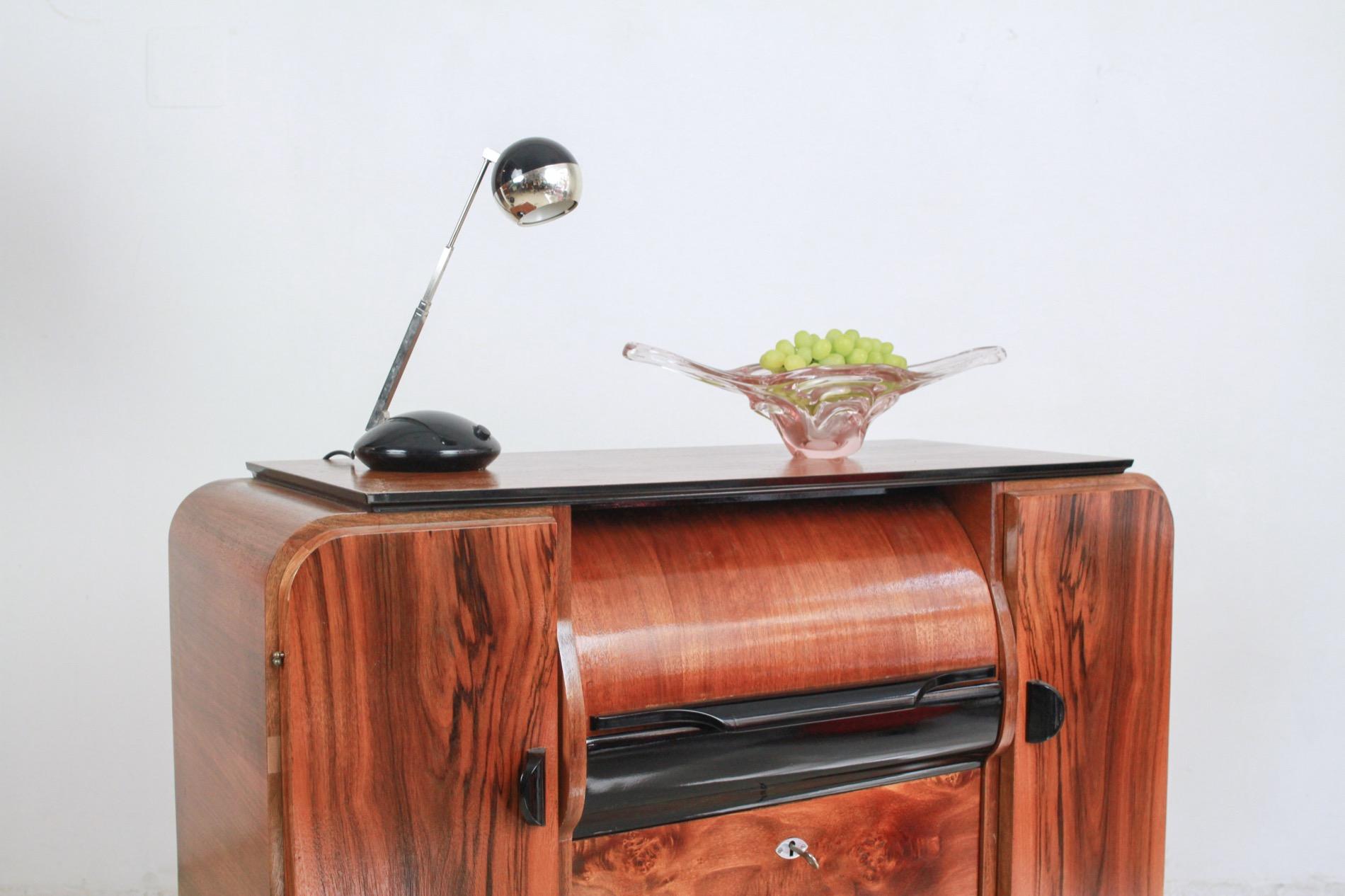 Art Deco Record Player Cabinet by Jindřich Halabala for UP Závody, 1930s