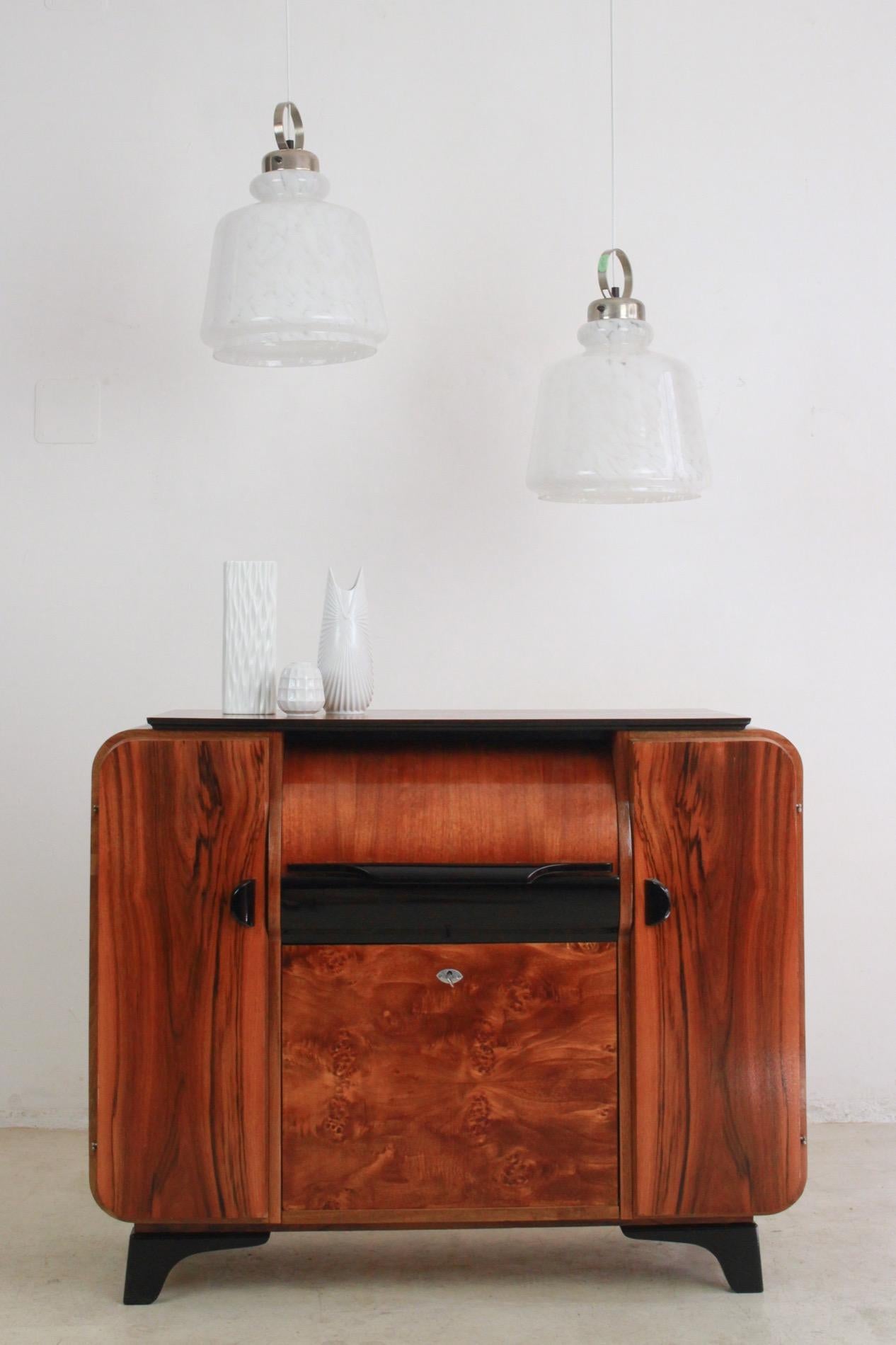 20th Century Record Player Cabinet by Jindřich Halabala for UP Závody, 1930s