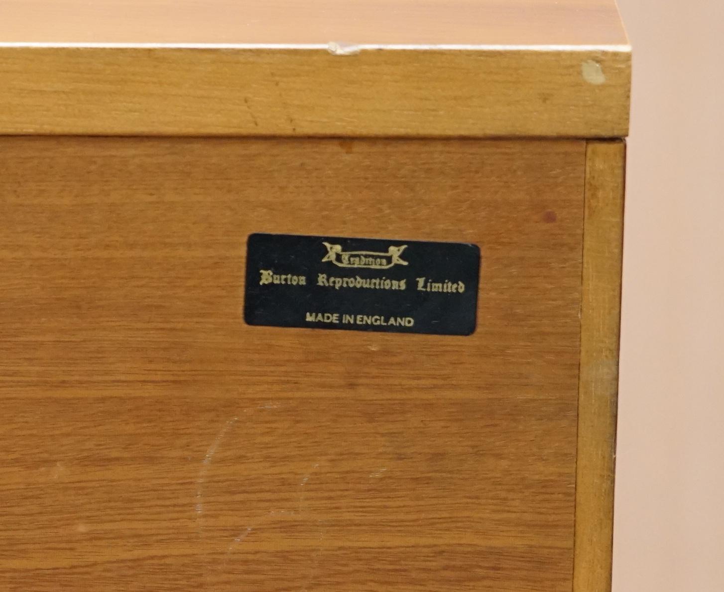 Record Player Cabinet Hidden Inside Military Campaign Chest of Drawers 3