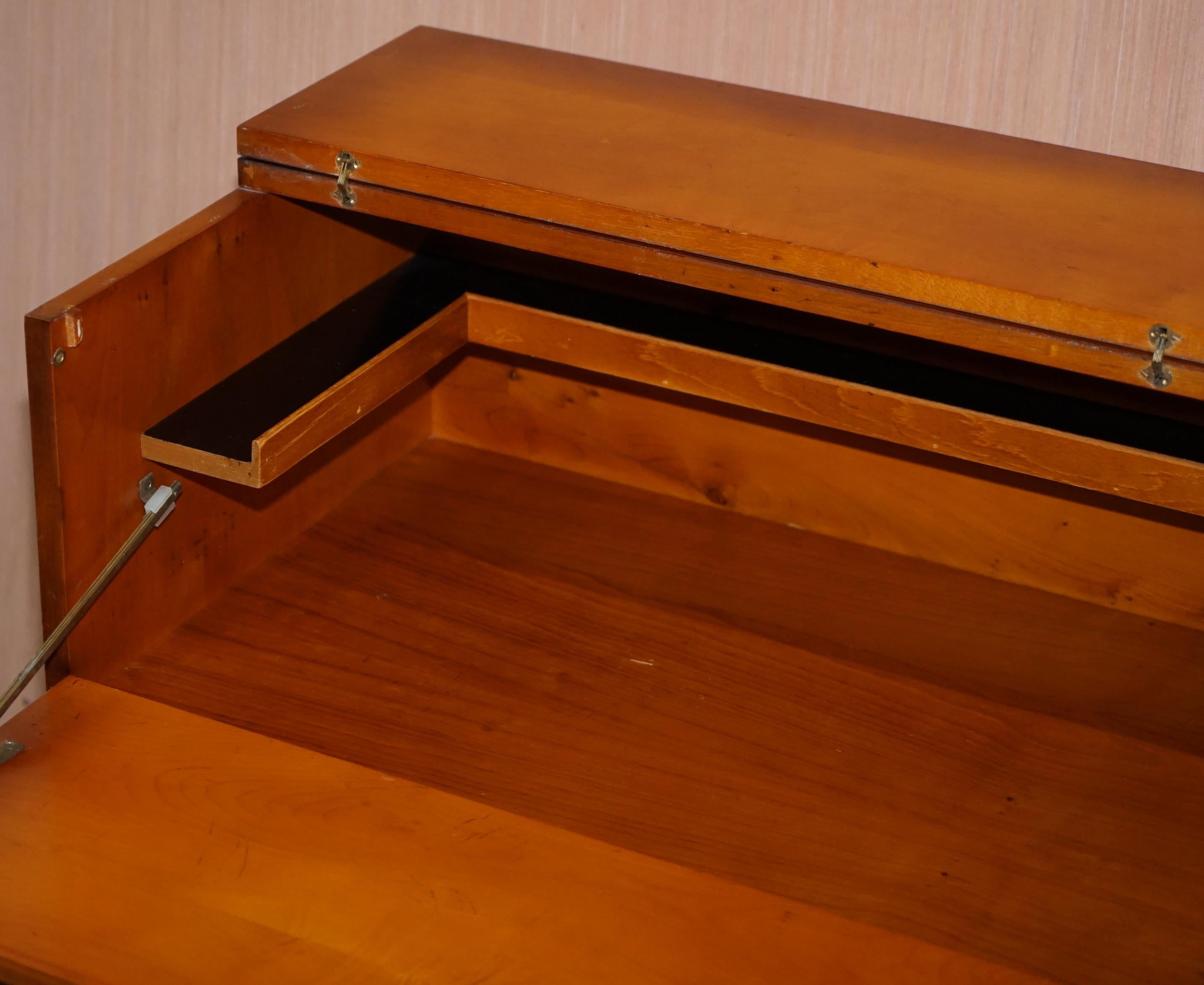 Record Player Cabinet Hidden Inside Military Campaign Chest of Drawers 11