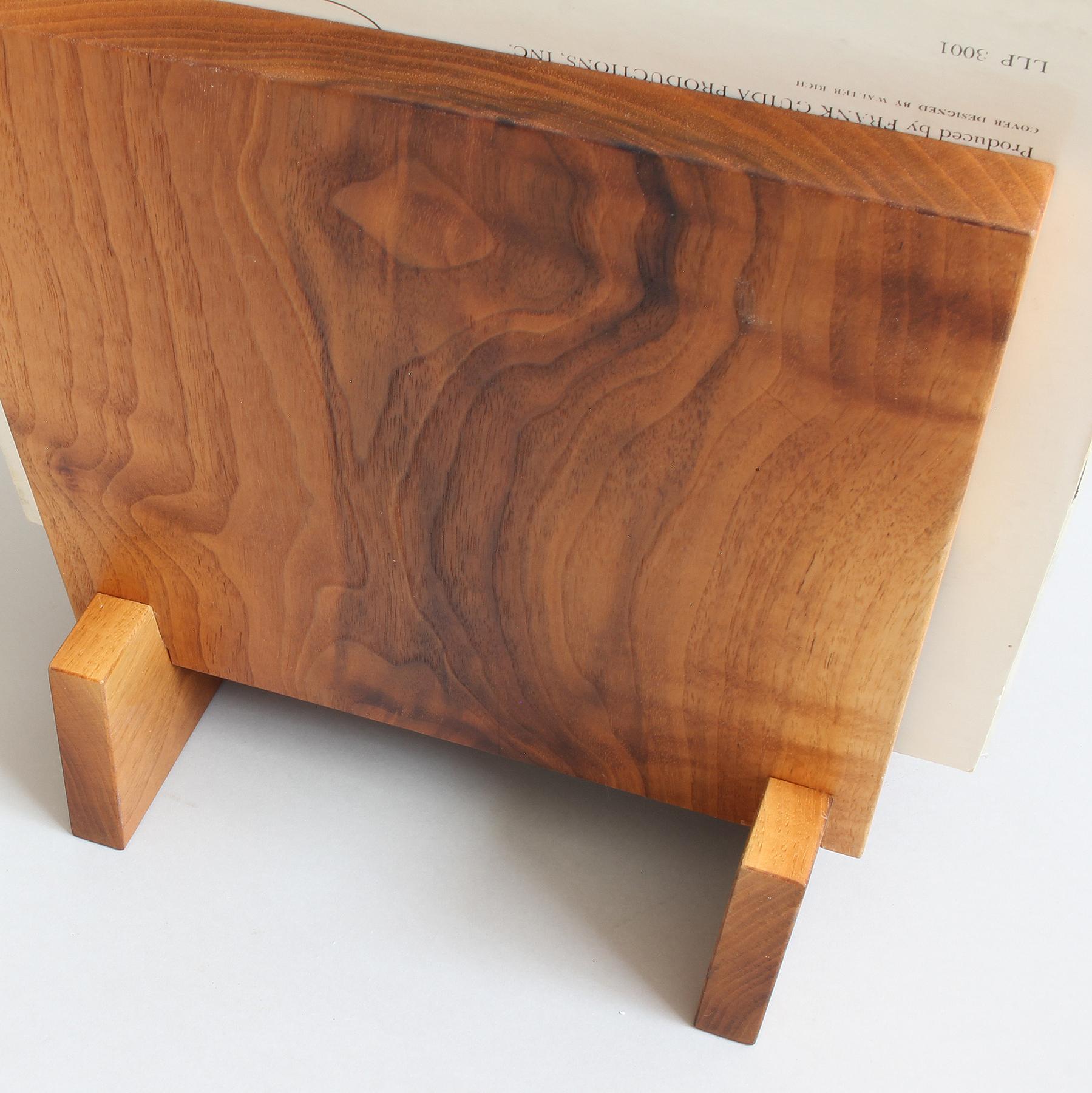 North American Record Stand in Solid Walnut by Elliott Marks