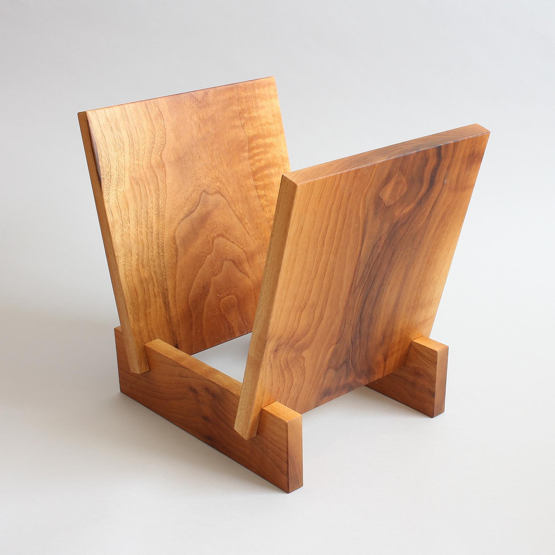 Record Stand in Solid Walnut by Elliott Marks 1