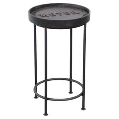 Wichita Water Dept Meter Cover Round Side Table