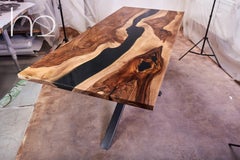 The Recreation Antique Walnut Luxury Design Handcrafted Modern Conference Table