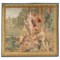 21e siècle Recreation d'une tapisserie de Bruxelles du 18e siècle 5'7 x 6'1