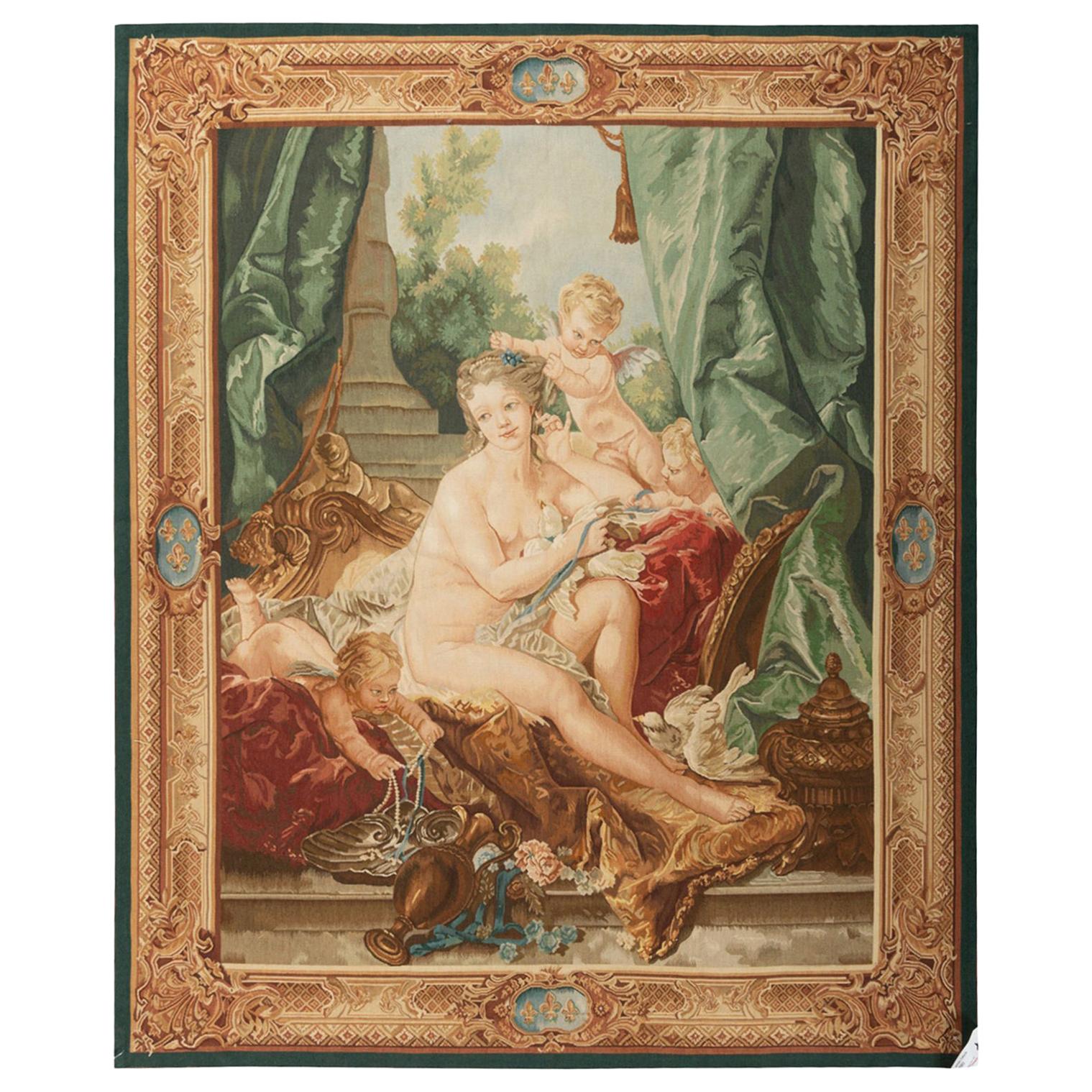 Recreation of an 18th Century Romantic Tapestry For Sale