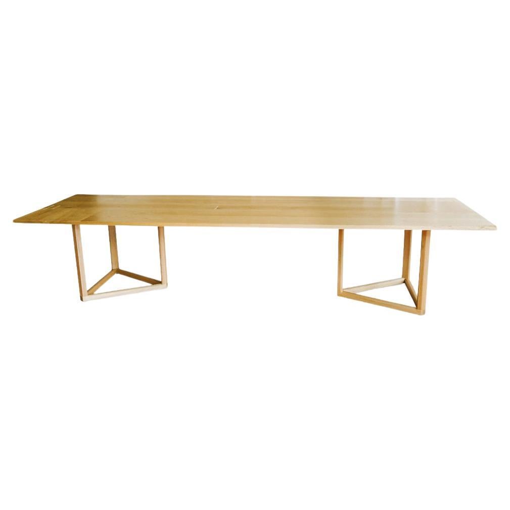 Rectangle WOLF Dining Table in White Oak For Sale