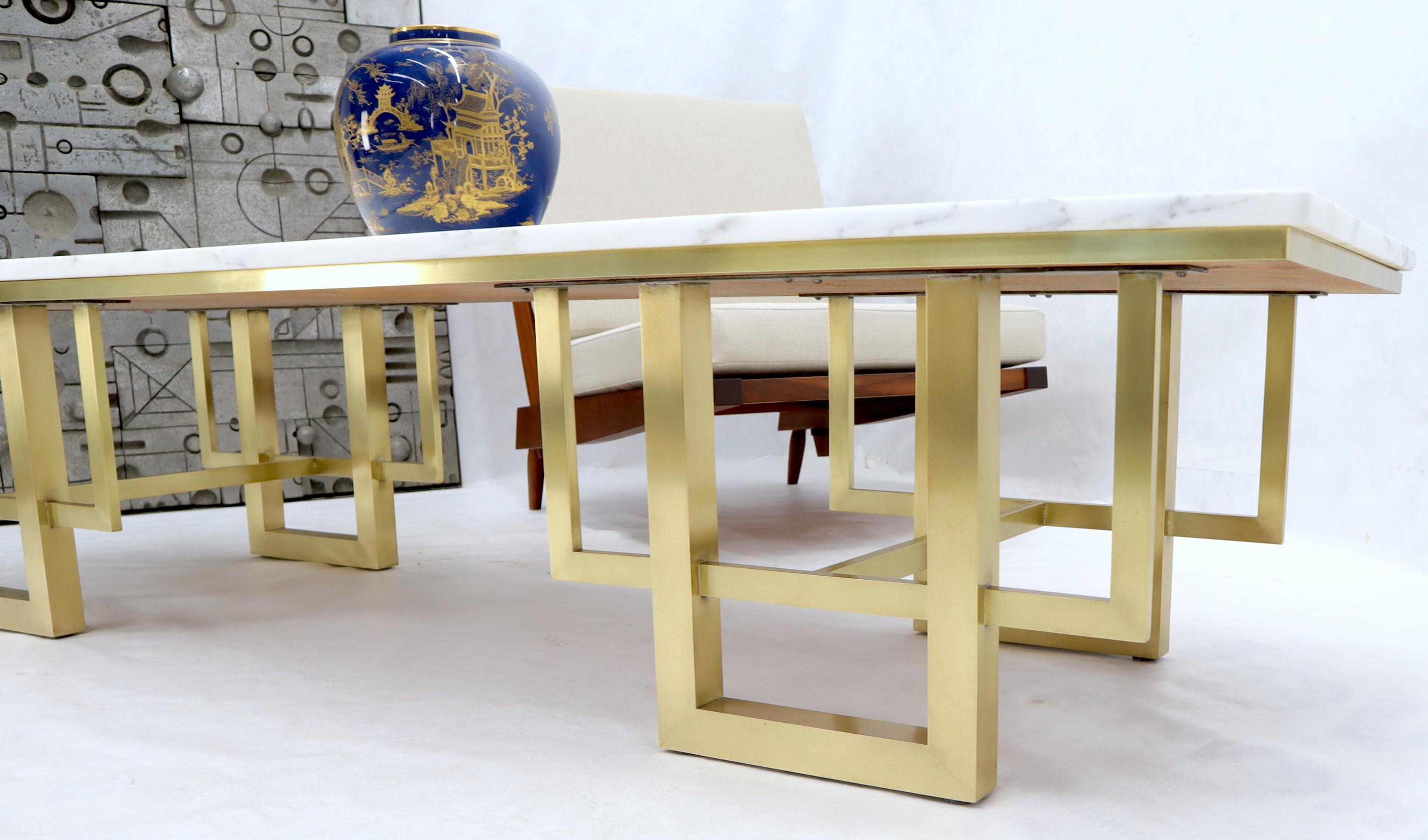 white marble rectangle coffee table