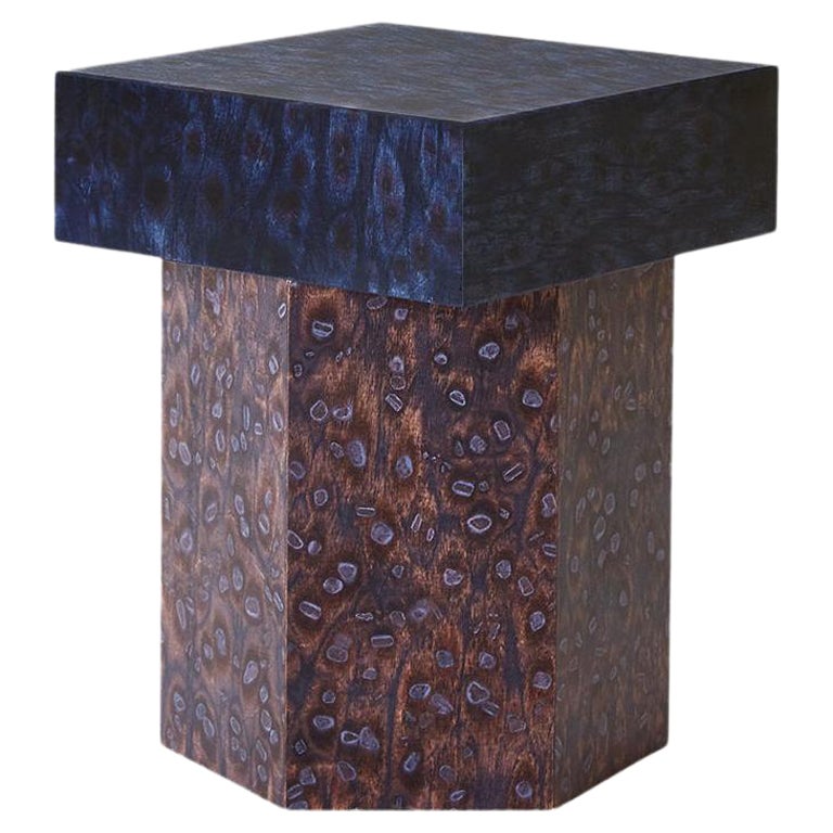 Rectangle Bold Osis Hexagon Base Side Table by Llot Llov