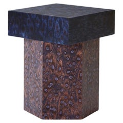 Rectangle Bold Osis Hexagon Base Side Table by Llot Llov