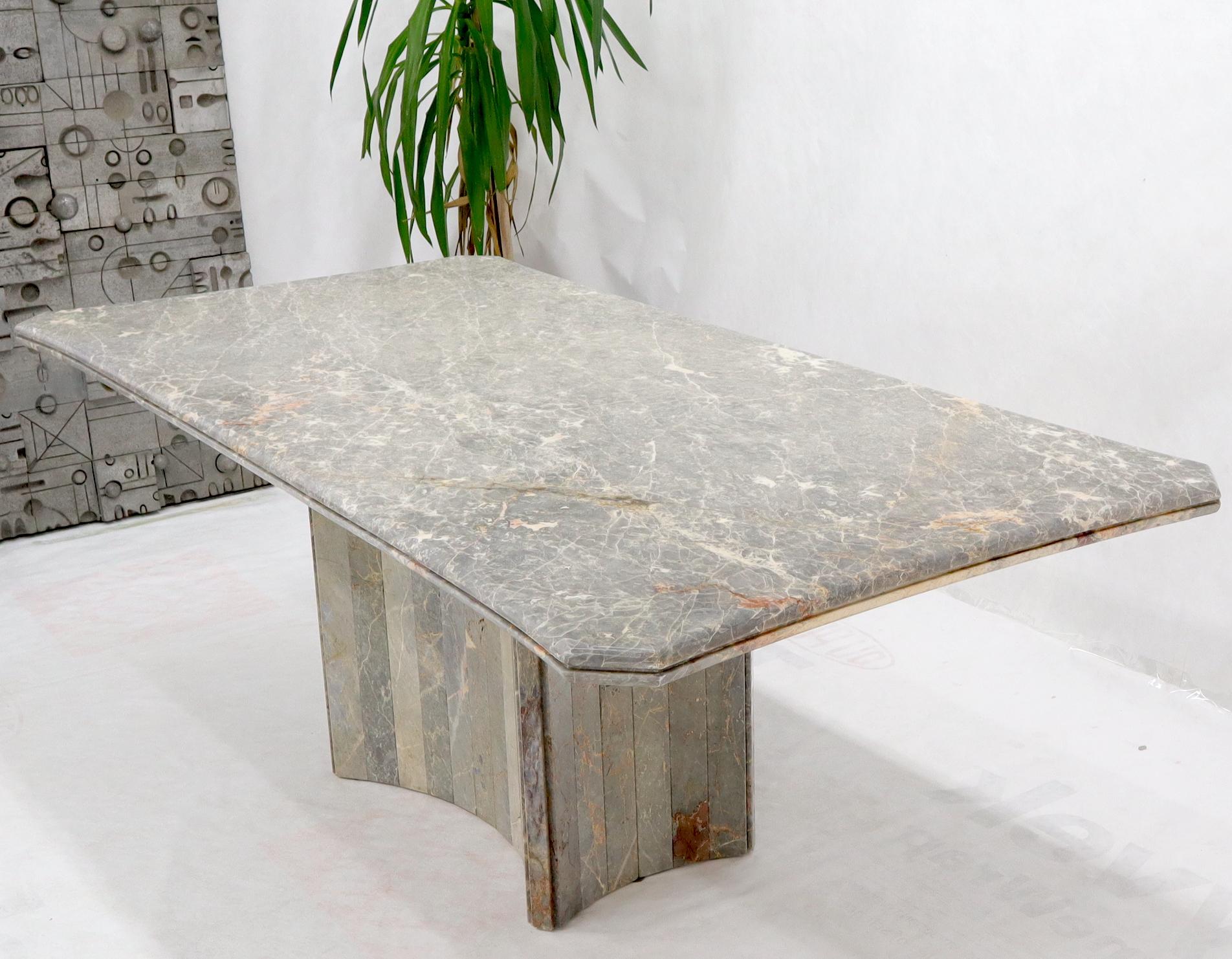 large marble dining table