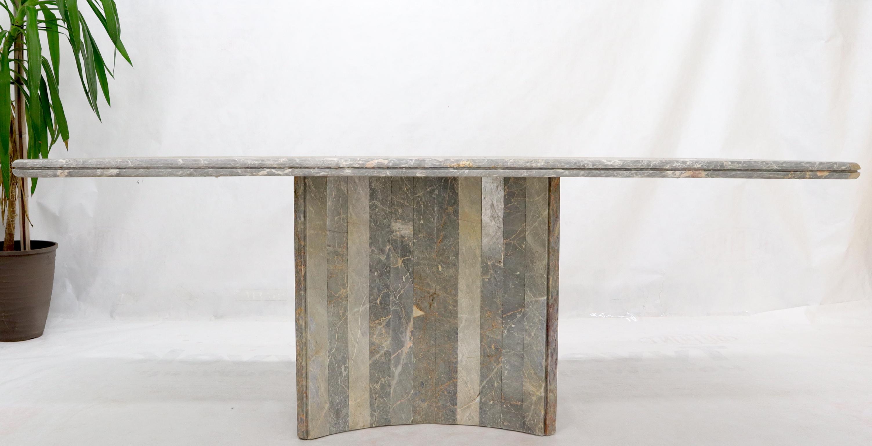 rectangular pedestal dining table