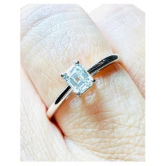 Vintage Rectangle Diamond Set Ring, 18 Carat Gold