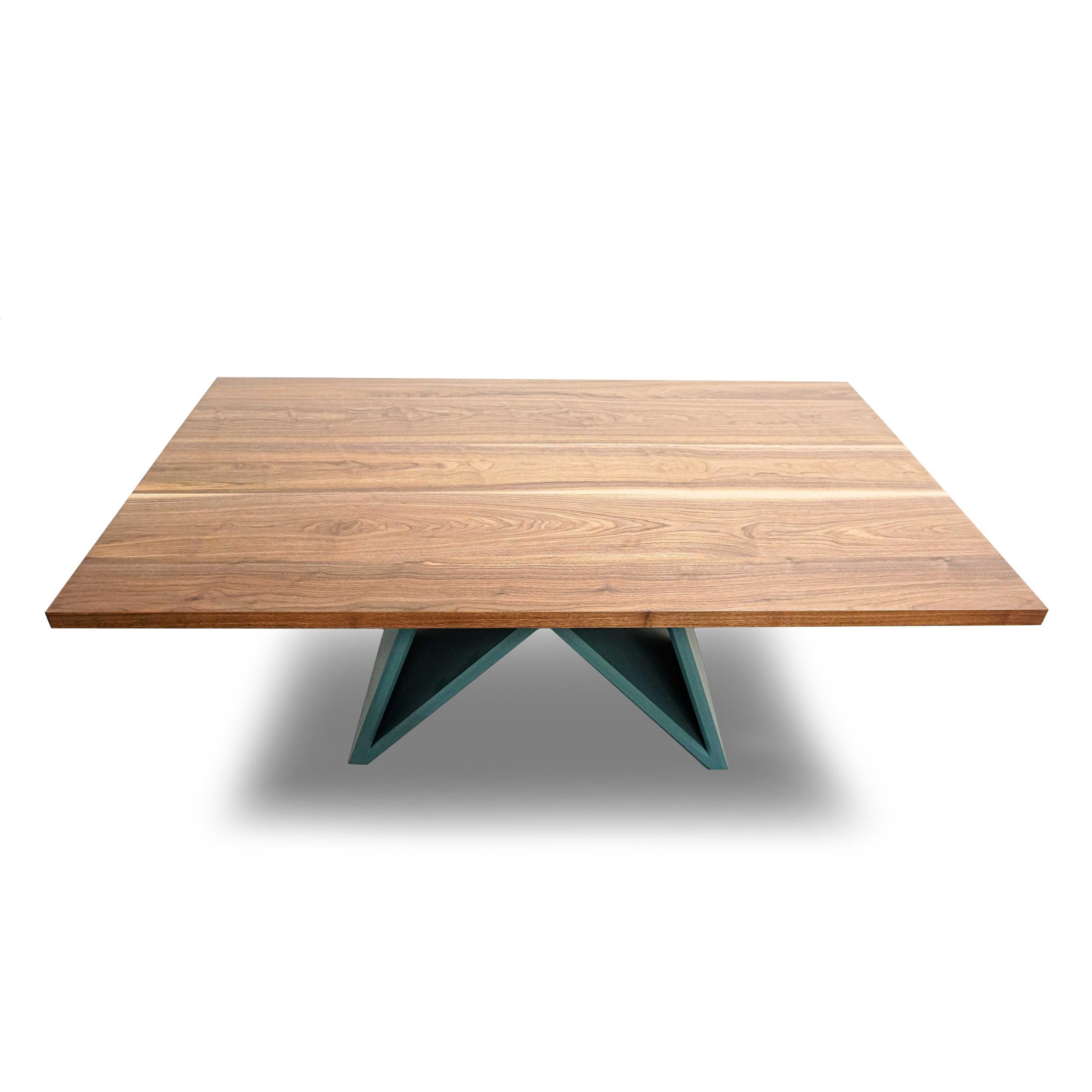rectangle walnut dining table