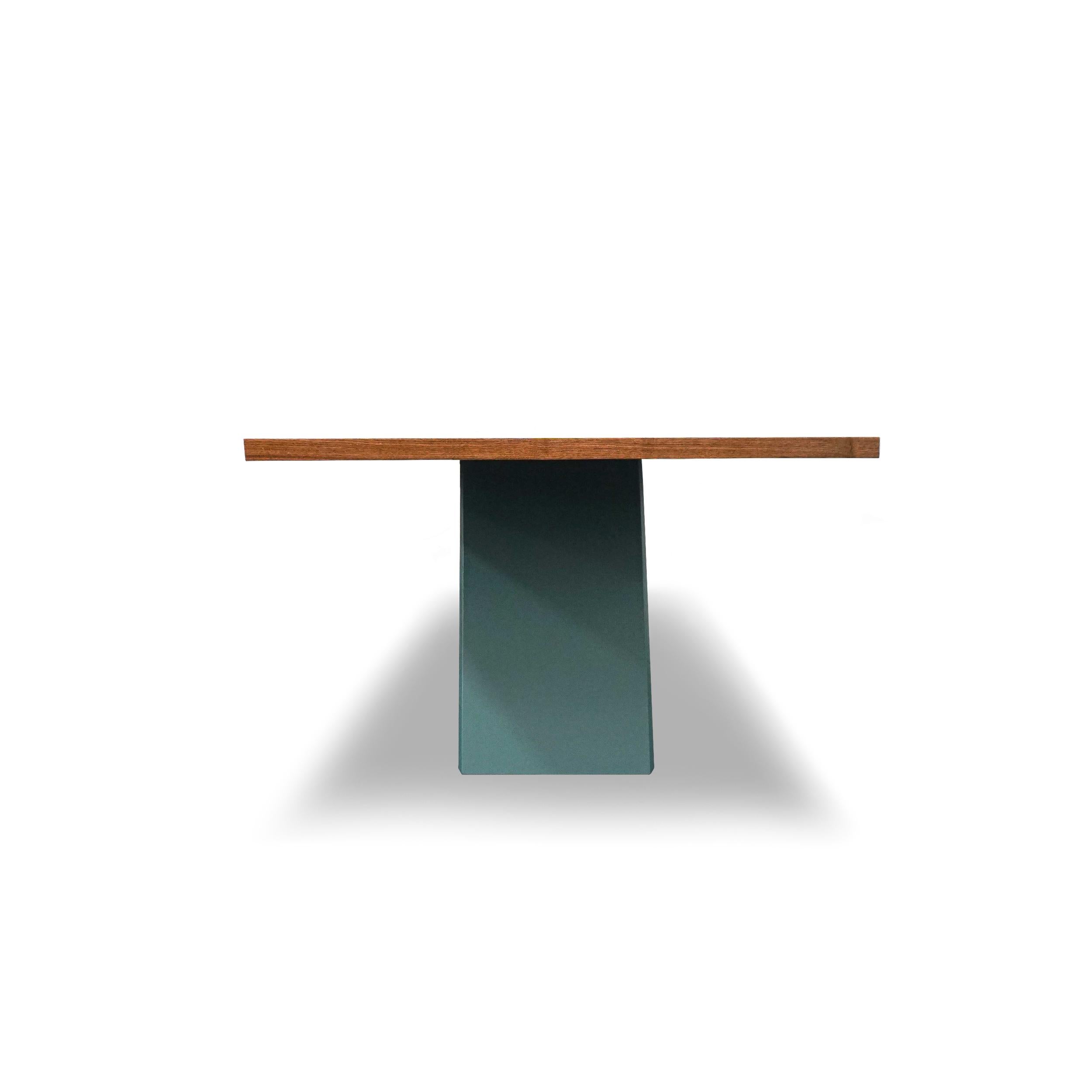 Mesa de Comedor Rectangular con Tablero de Nogal Macizo y Base en X, Personalizable Estadounidense en venta