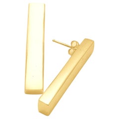 Rectangle Drop Earrings [gold vermeil]