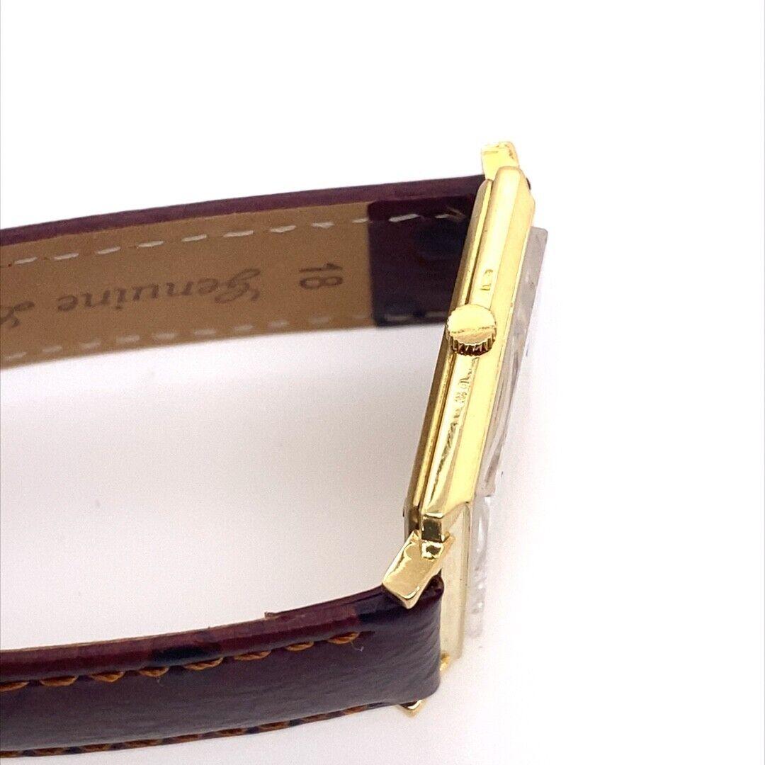 Rechteckige Herren Vintage Jaeger-Le Coultre Uhr Nr. 918232 aus 18 Karat Gold für Damen oder Herren