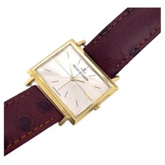 Rechteckige Herren Vintage Jaeger-Le Coultre Uhr Nr. 918232 aus 18 Karat Gold
