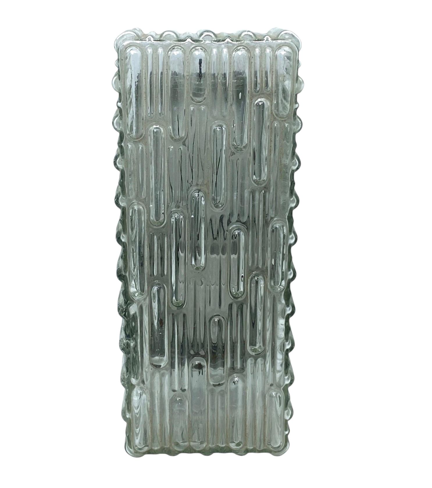 Apliques rectangulares de cristal Vintage, Alemania, años 60 en venta 5