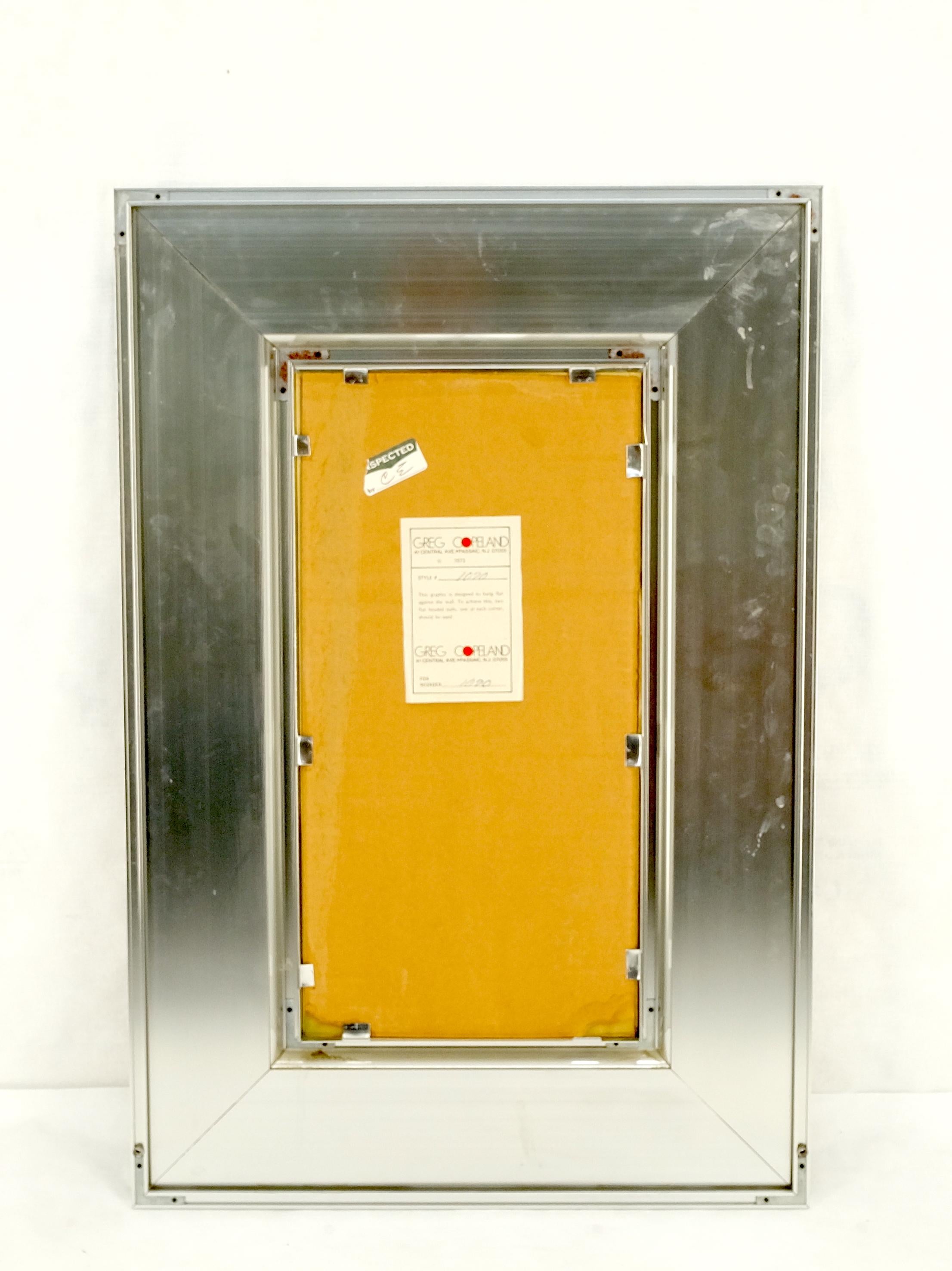 Rechteckiger Spiegel aus Wurzelholz und Aluminium von Greg Copeland MINT, Moderne der Mitte des Jahrhunderts im Angebot 2