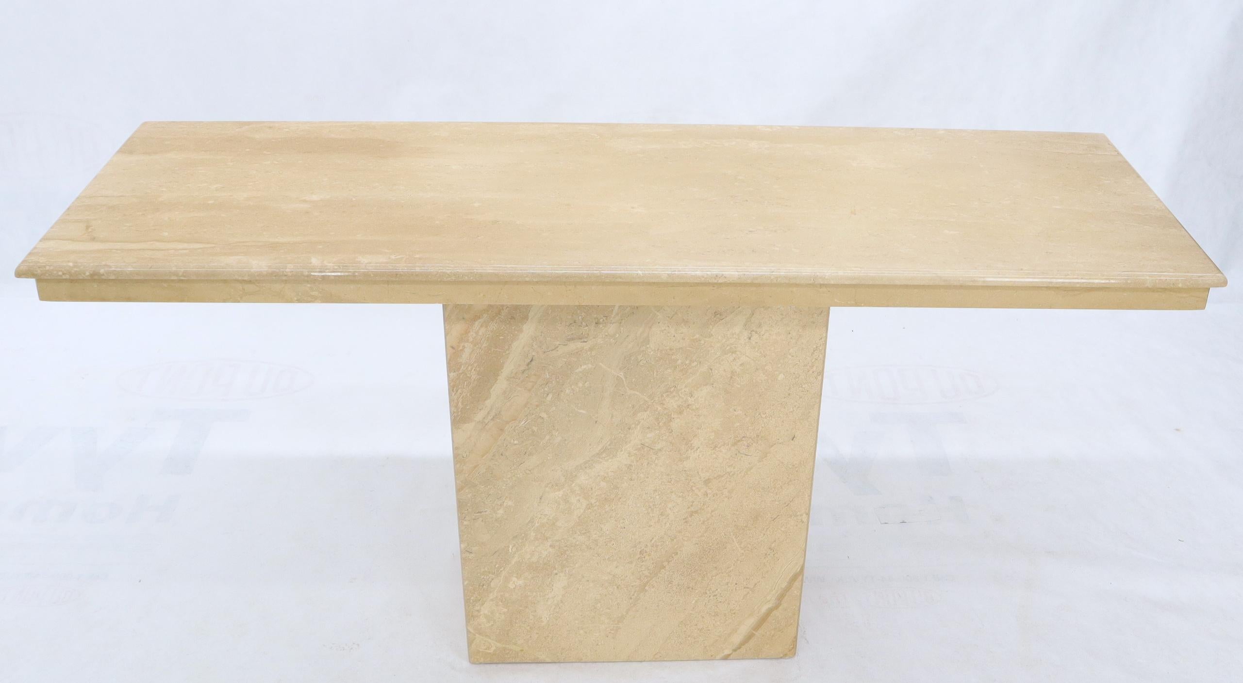 travertine entry table
