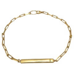 Rectangle Mixed Chain Necklace, 20",  [gold vermeil]