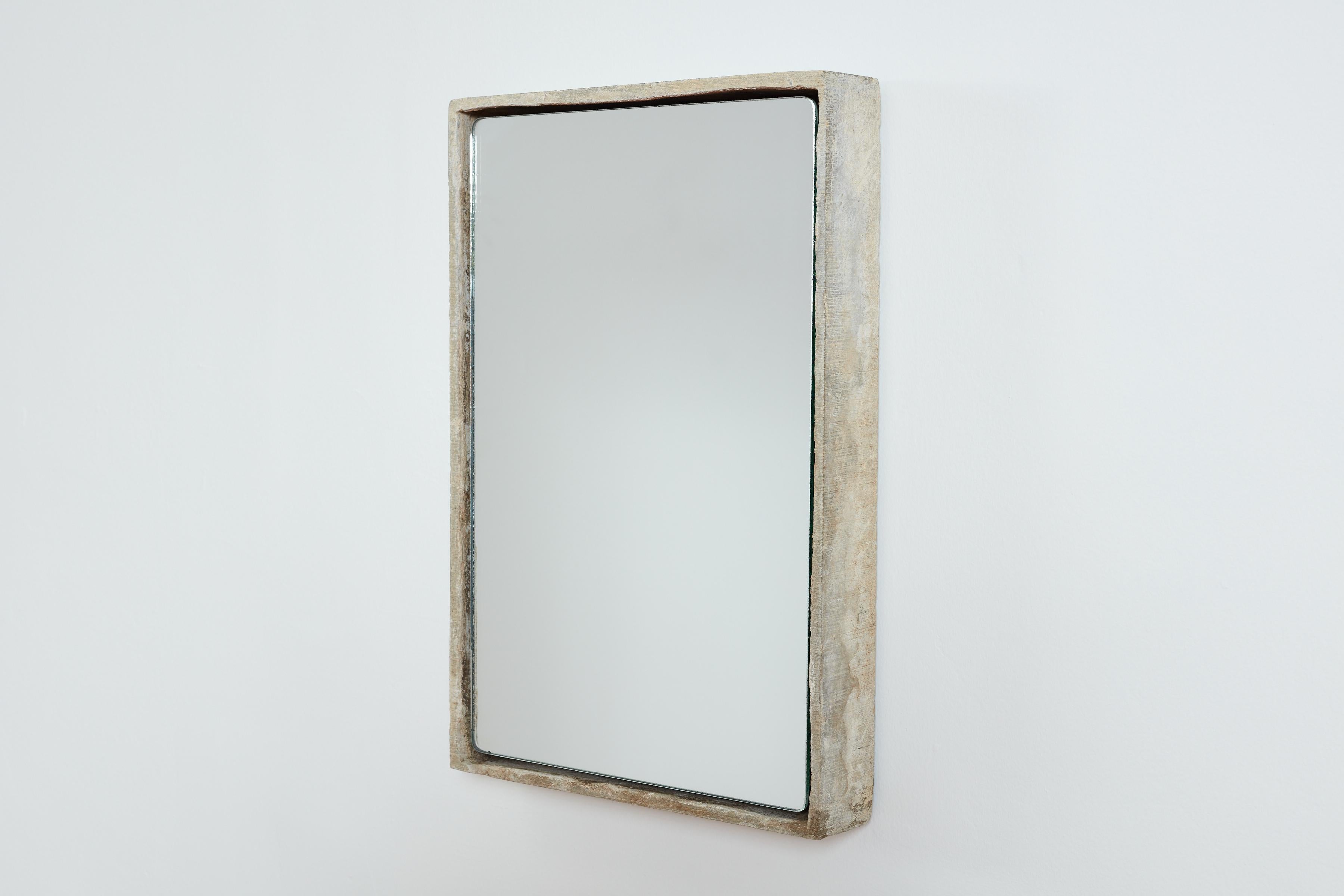 Rectangle Willy Guhl Mirror In Good Condition For Sale In Beverly Hills, CA